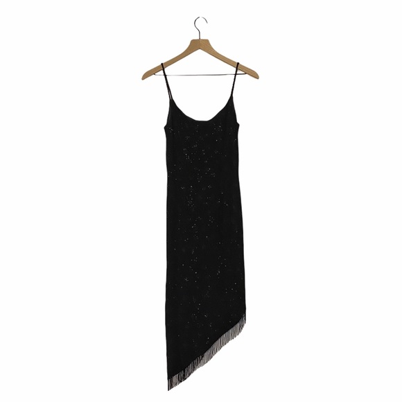 Night Way Collections Dresses & Skirts - Night Way black party dress size 8 with fringe